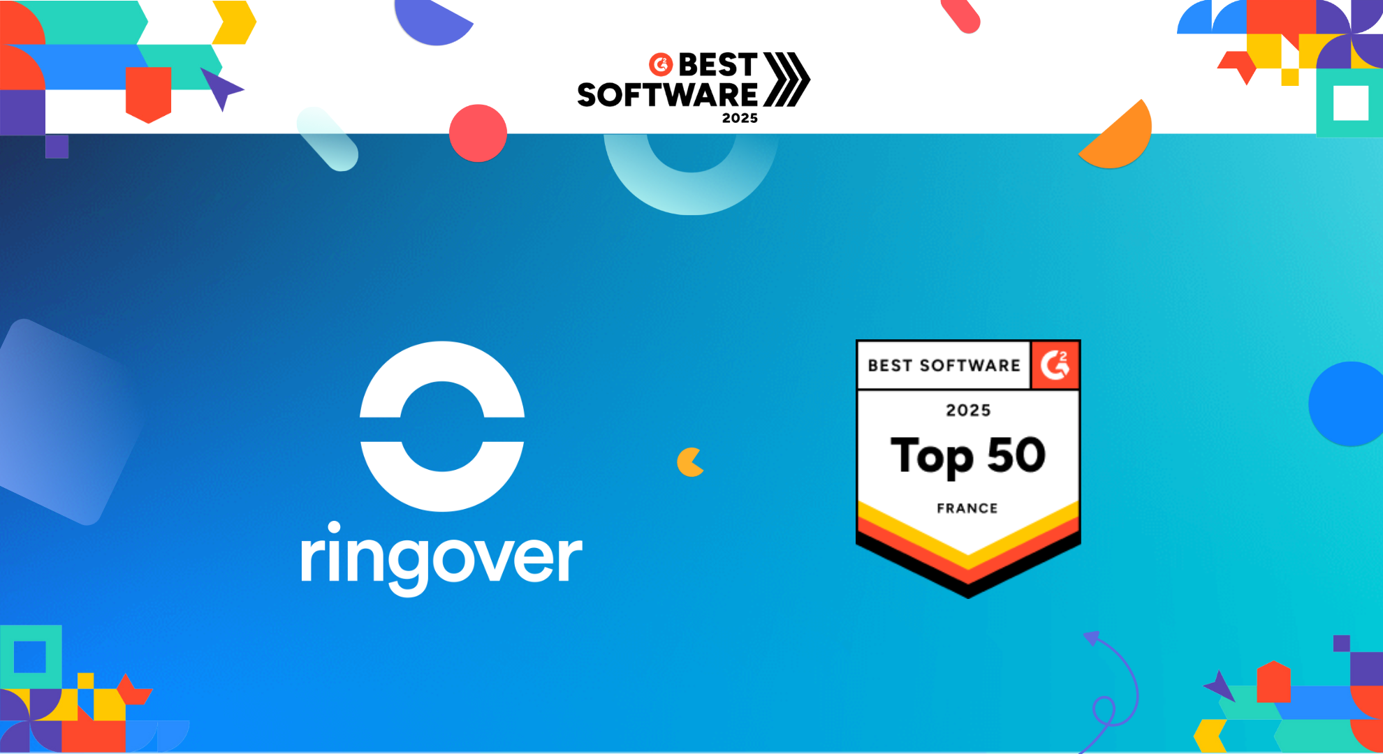 Ringover est reconnu comme Meilleur Logiciel France 2025 par G2