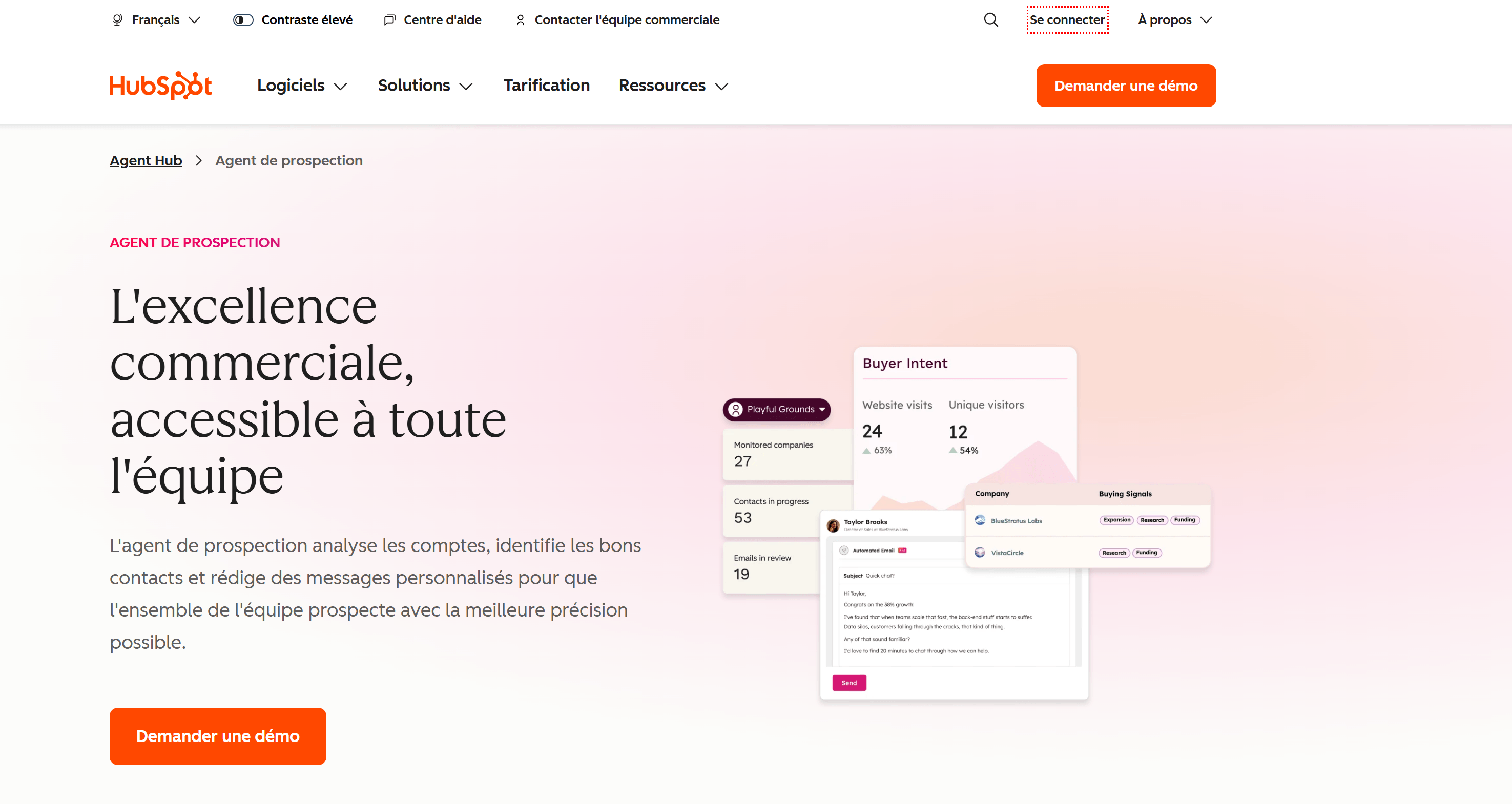 agent de prospection hubspot