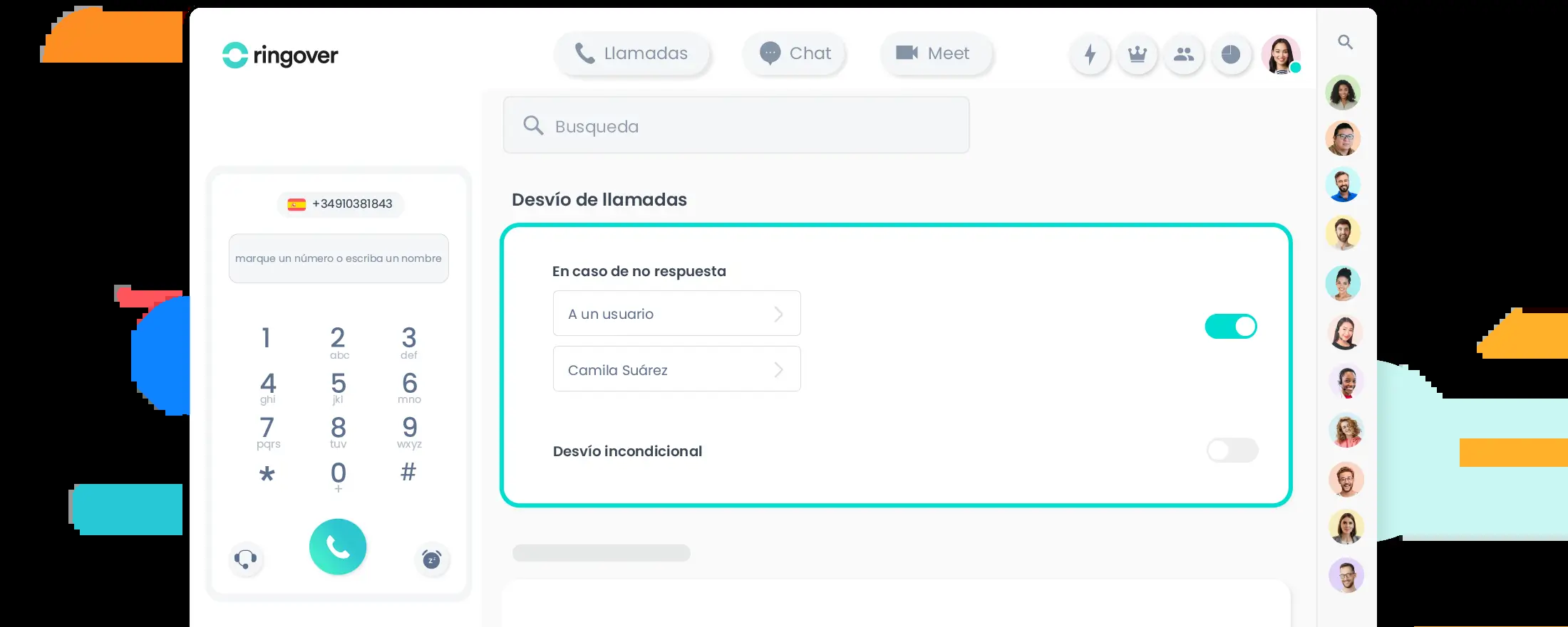 Desvío de llamadas