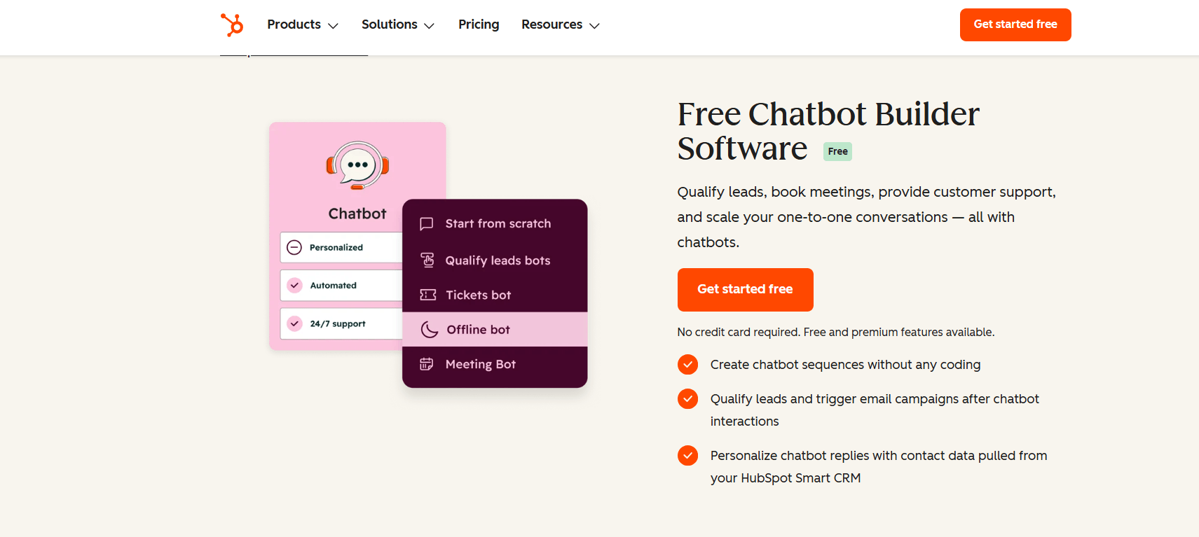 chatbot hubspot