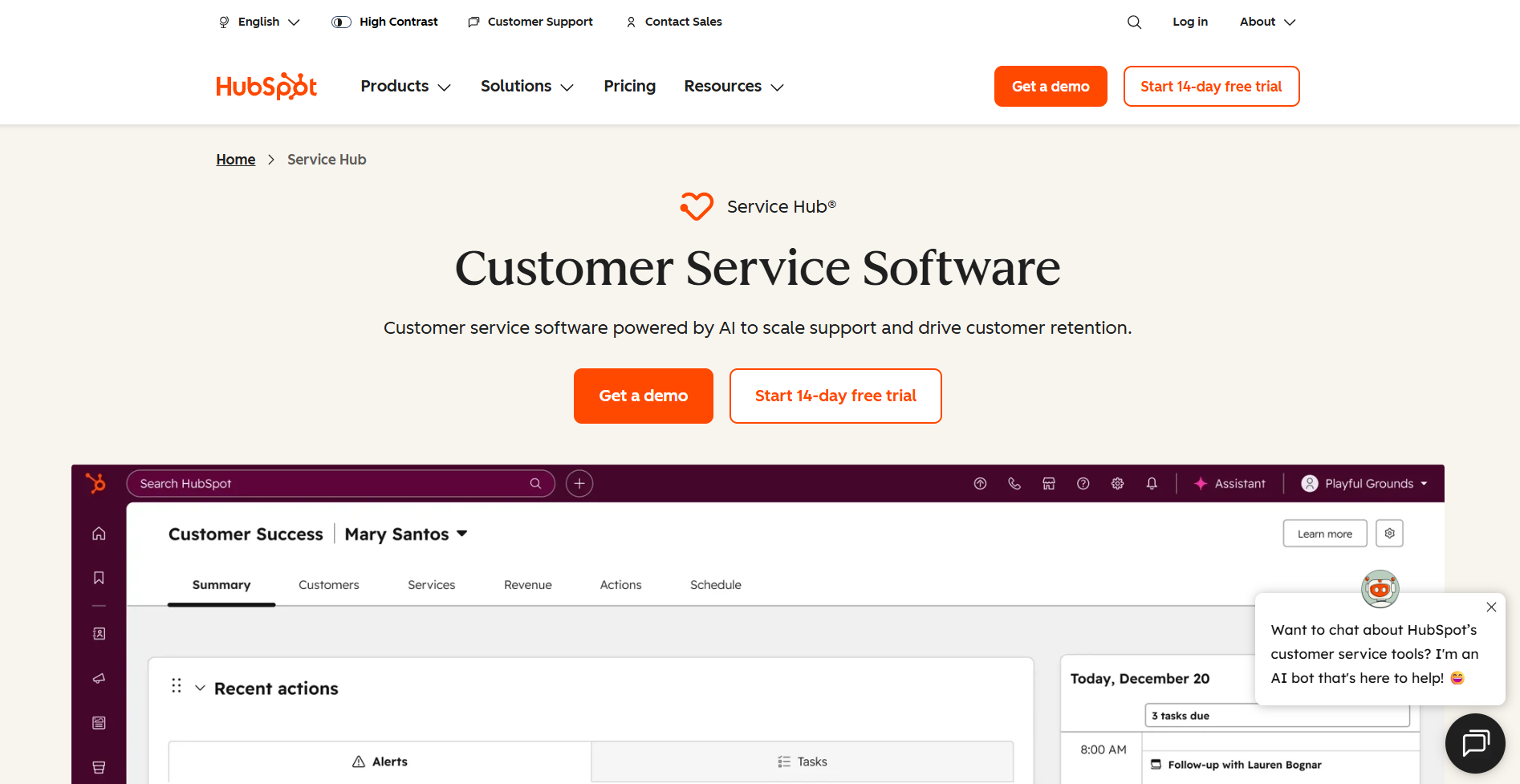 Hubspot Service Hub