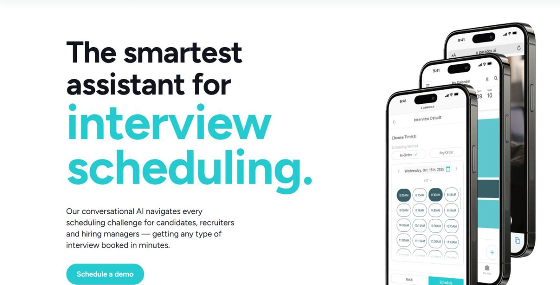 Page produit Paradox Olivia, assistant de planification d'entretiens