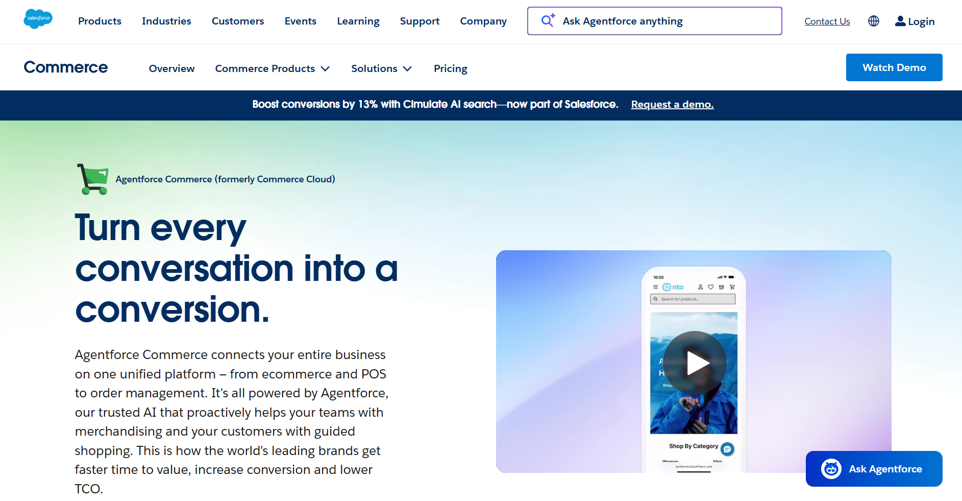 Salesforce Agentforce Commerce