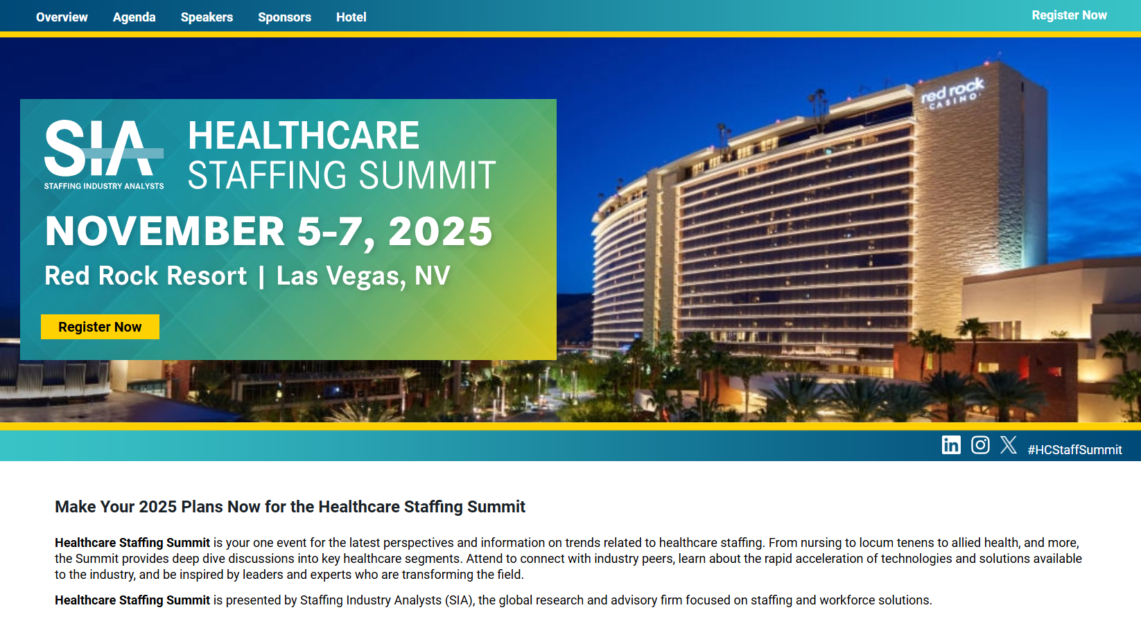 SIA Healthcare Staffing Summit