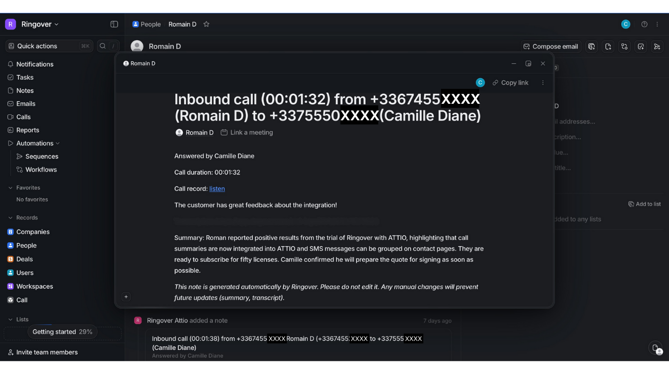 Aprovecha la IA conversacional de Ringover