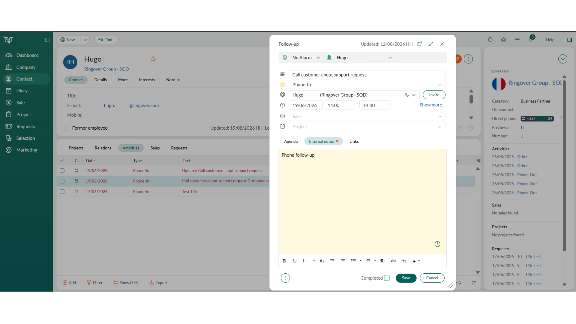 Empower Meetings and Appointment Creation