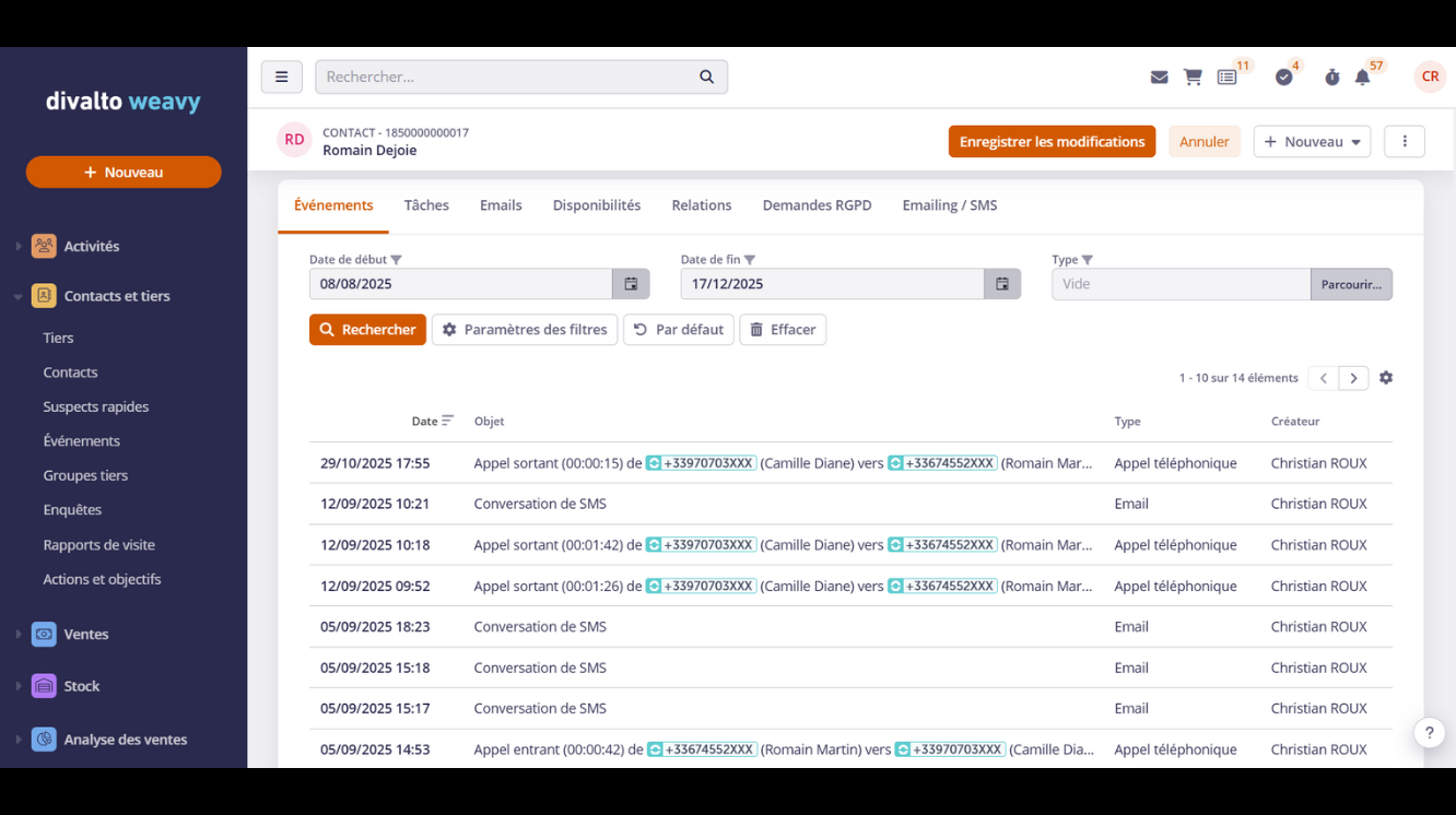 Centralize your SMS and WhatsApp messages