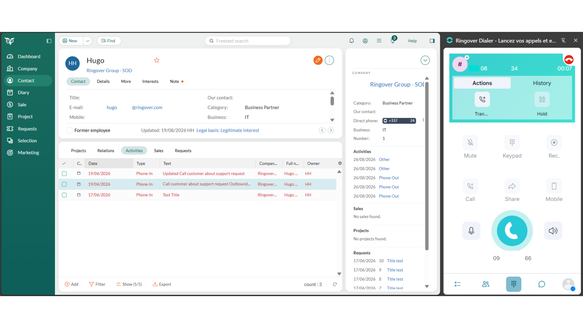 Click-to-Call from SuperOffice