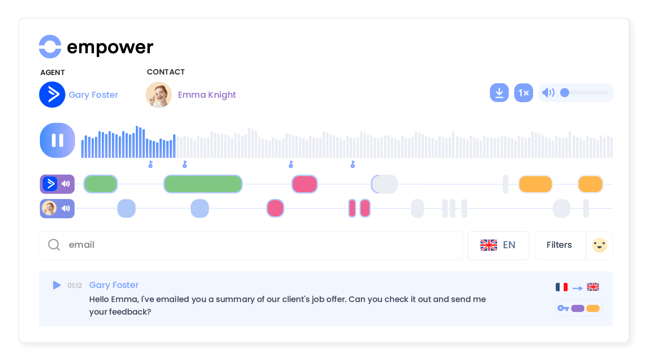 Transform conversations into actionable insights