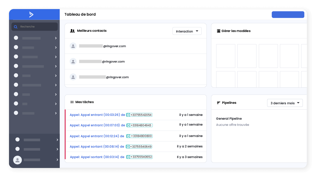 Retrouvez l'historique des appels dans ActiveCampaign