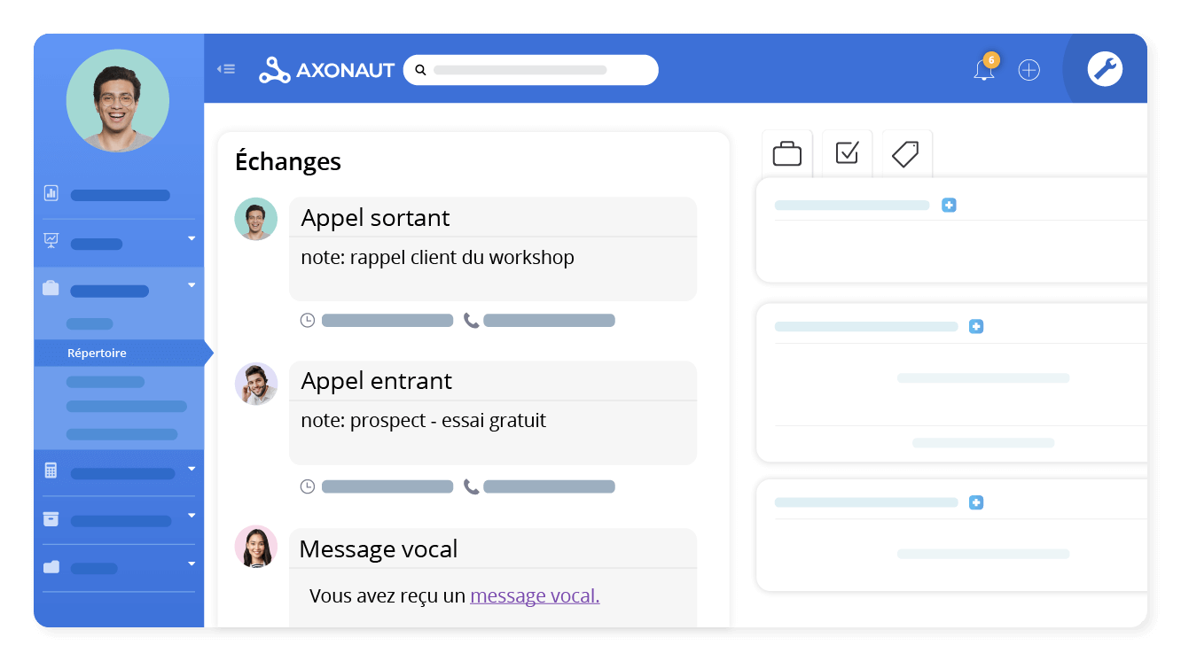 Retrouvez l’historique de vos échanges