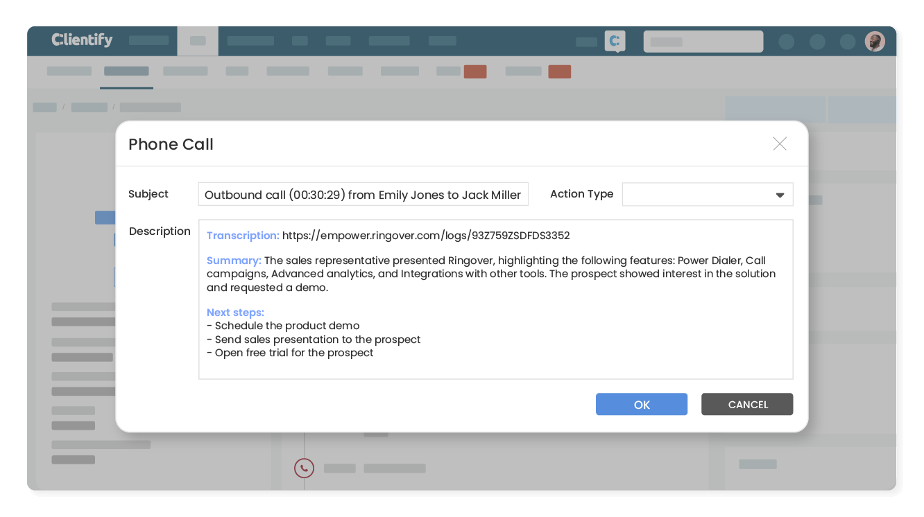 Extract insights from each conversation