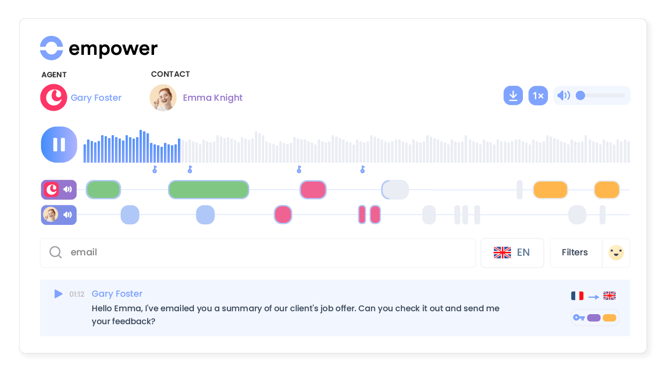 Transform conversations into actionable insights