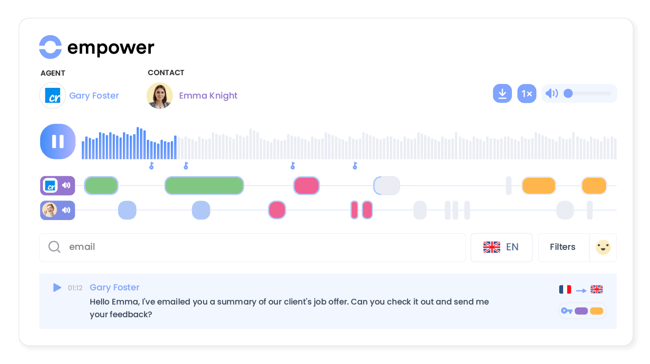 Transform conversations into actionable insights