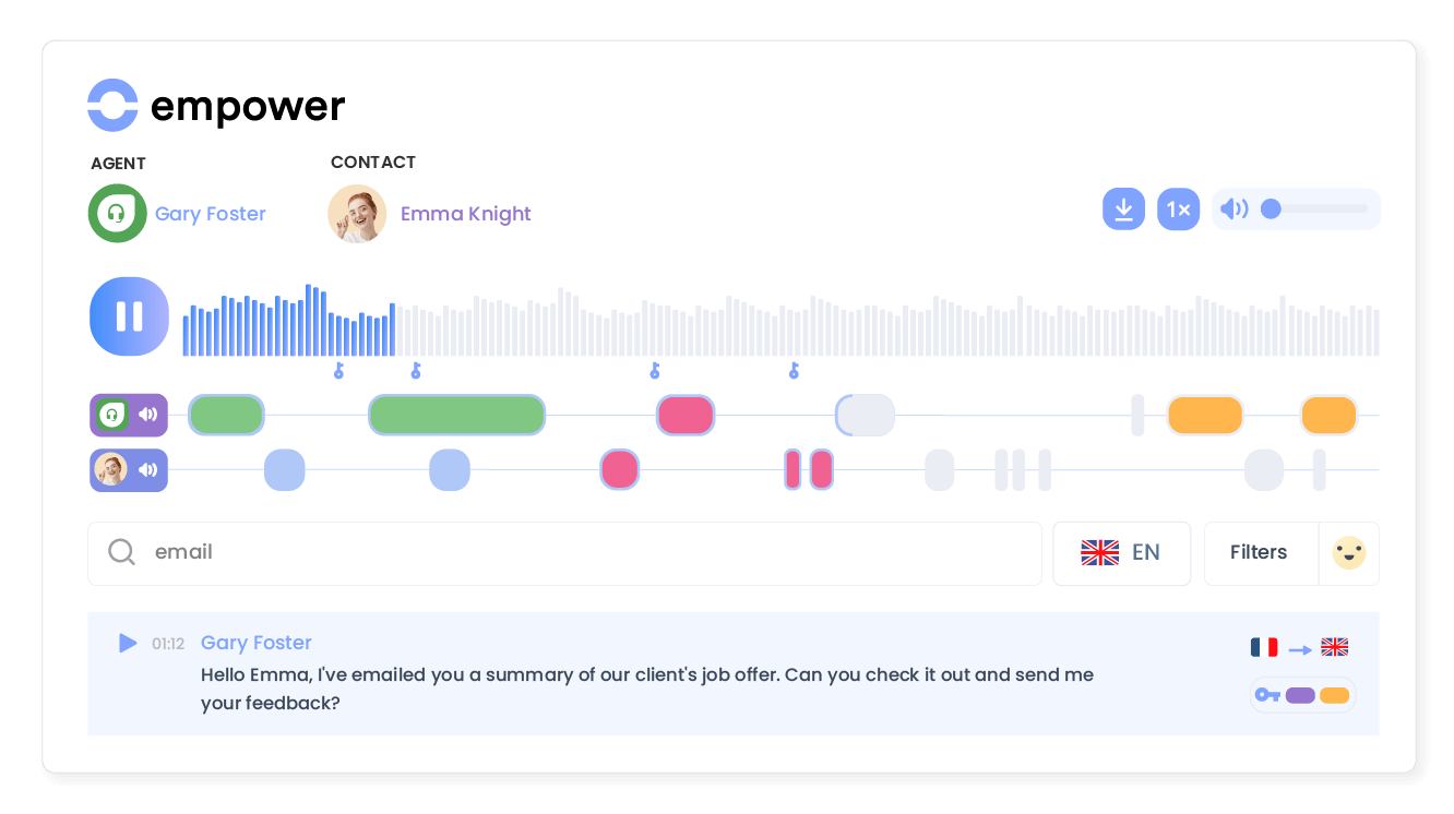 Transform conversations into actionable insights