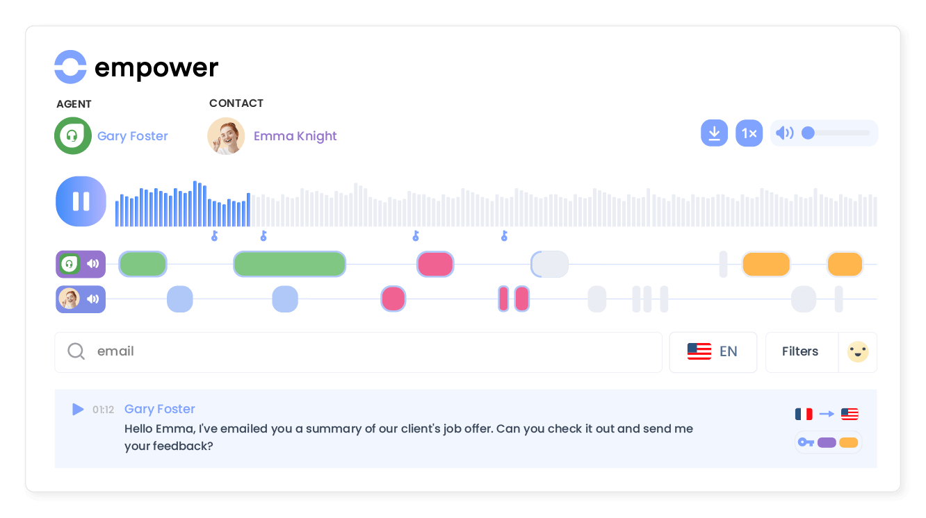 Transform conversations into actionable insights