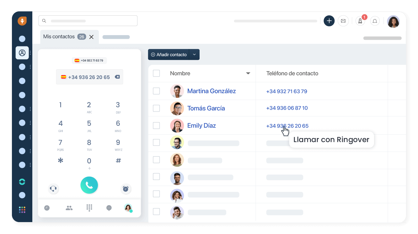 Llama a tus clientes en un clic