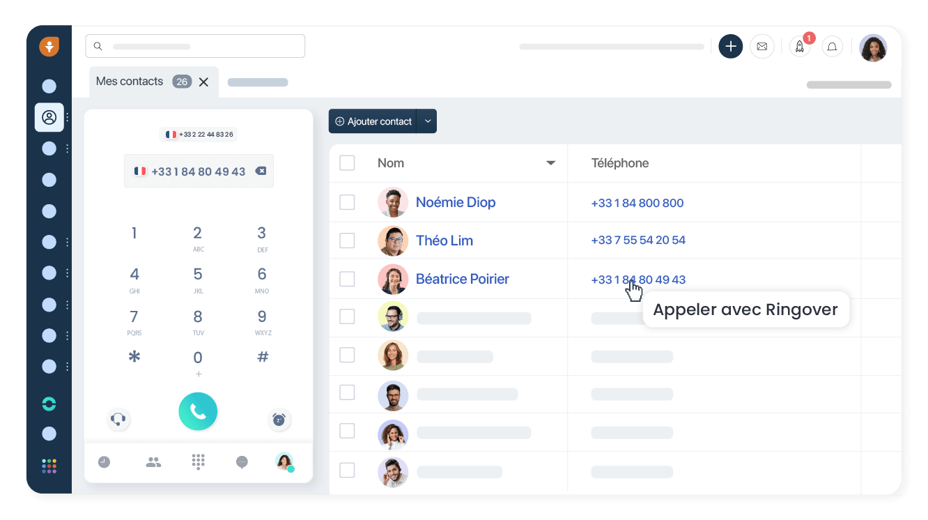 Appelez vos clients en un clic