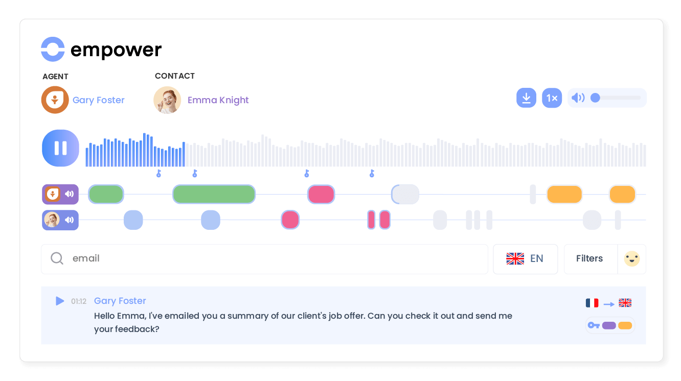 Transform conversations into actionable insights