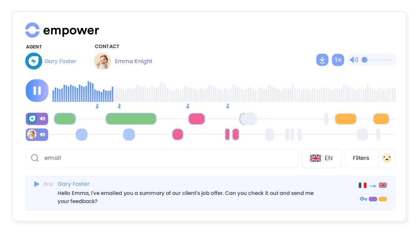Transform conversations into actionable insights