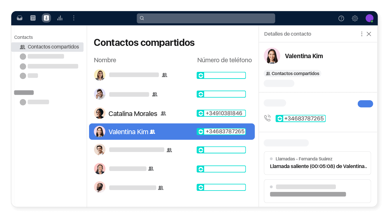 Sincroniza el directorio de contactos