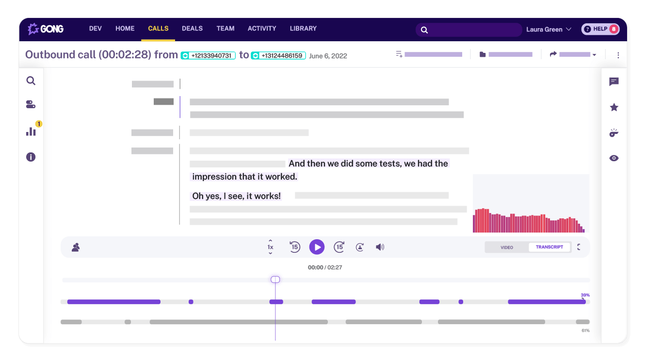 Collect information on your conversations