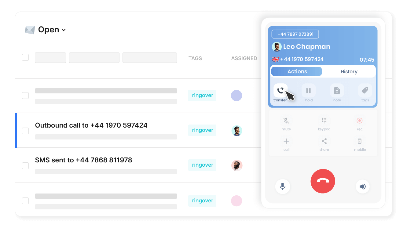 Improve the management of call transfers