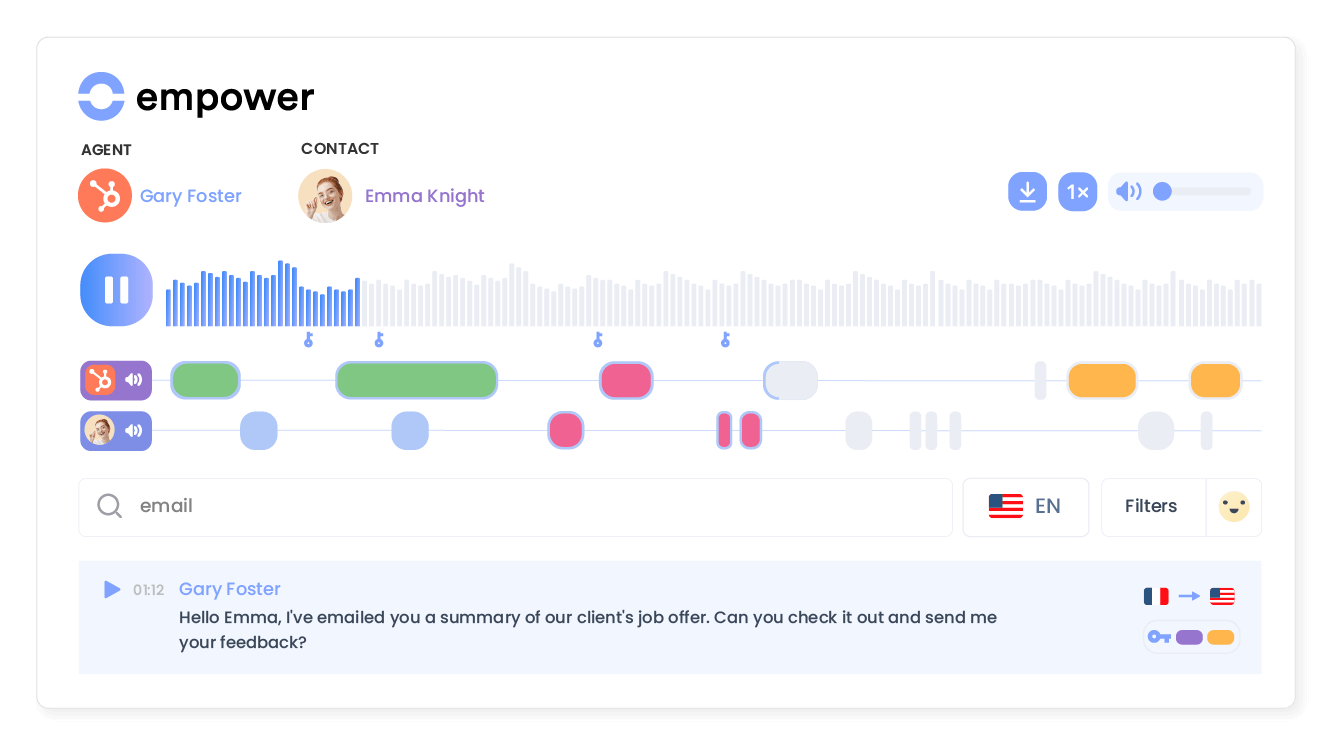Transform conversations into actionable insights