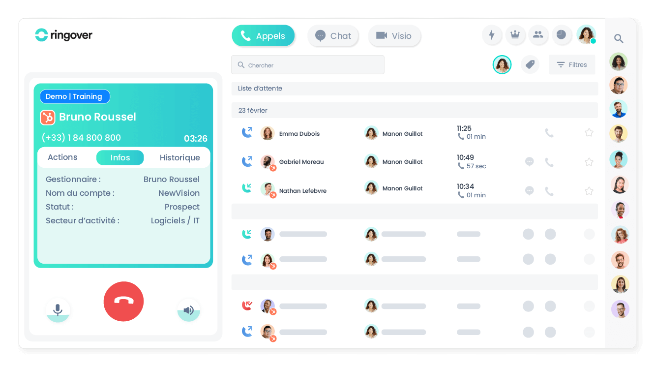 Traitez vos appels plus rapidement