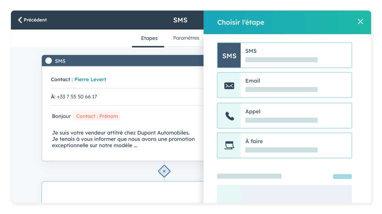 Automatisez vos envois de SMS depuis HubSpot