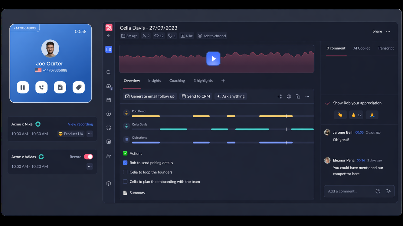 Automatically import your calls into Claap