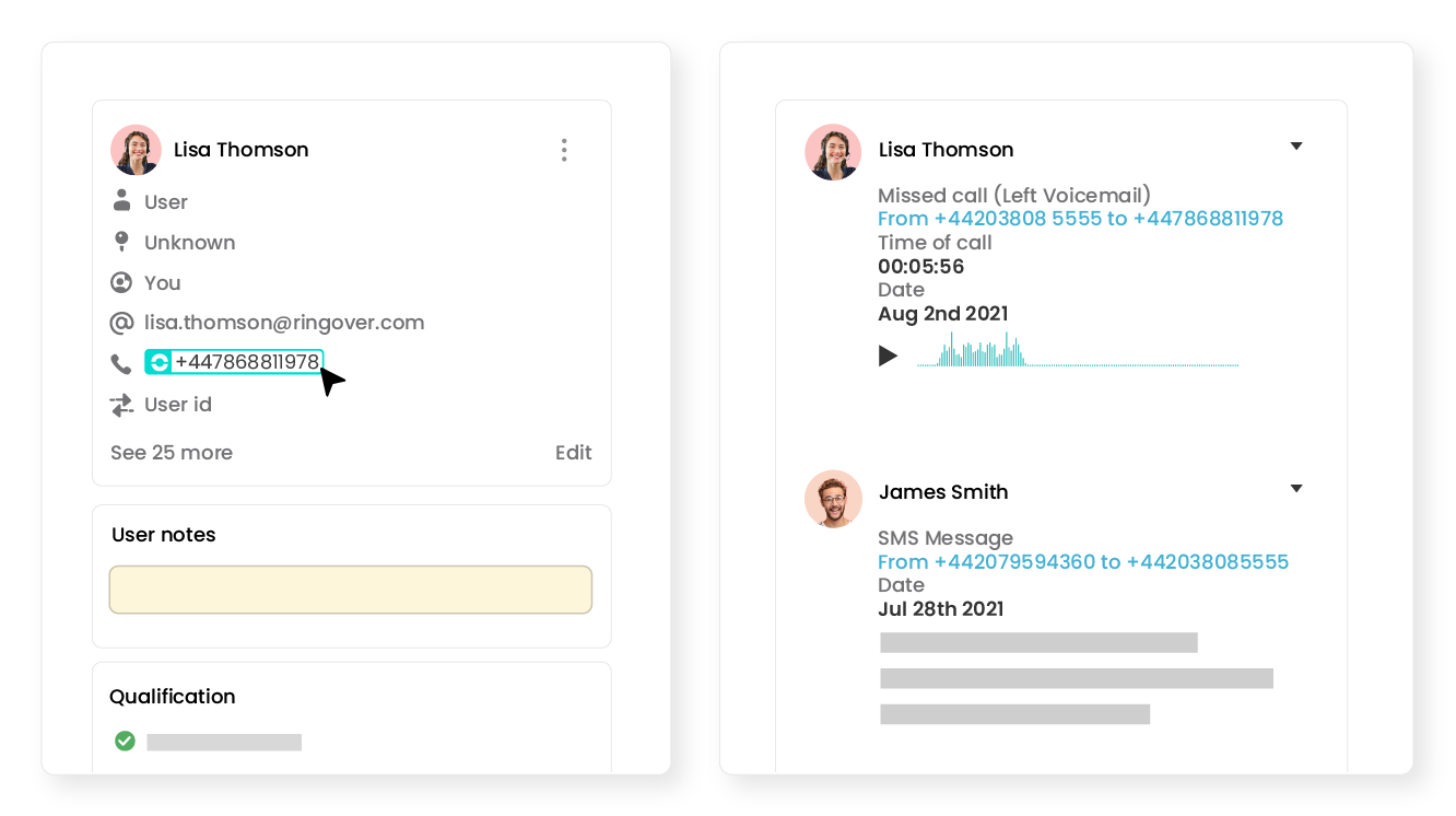 Find all of your call history in seconds!