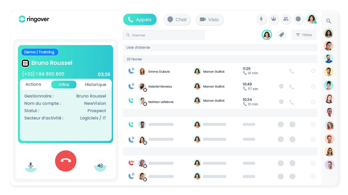 Traitez vos appels plus rapidement