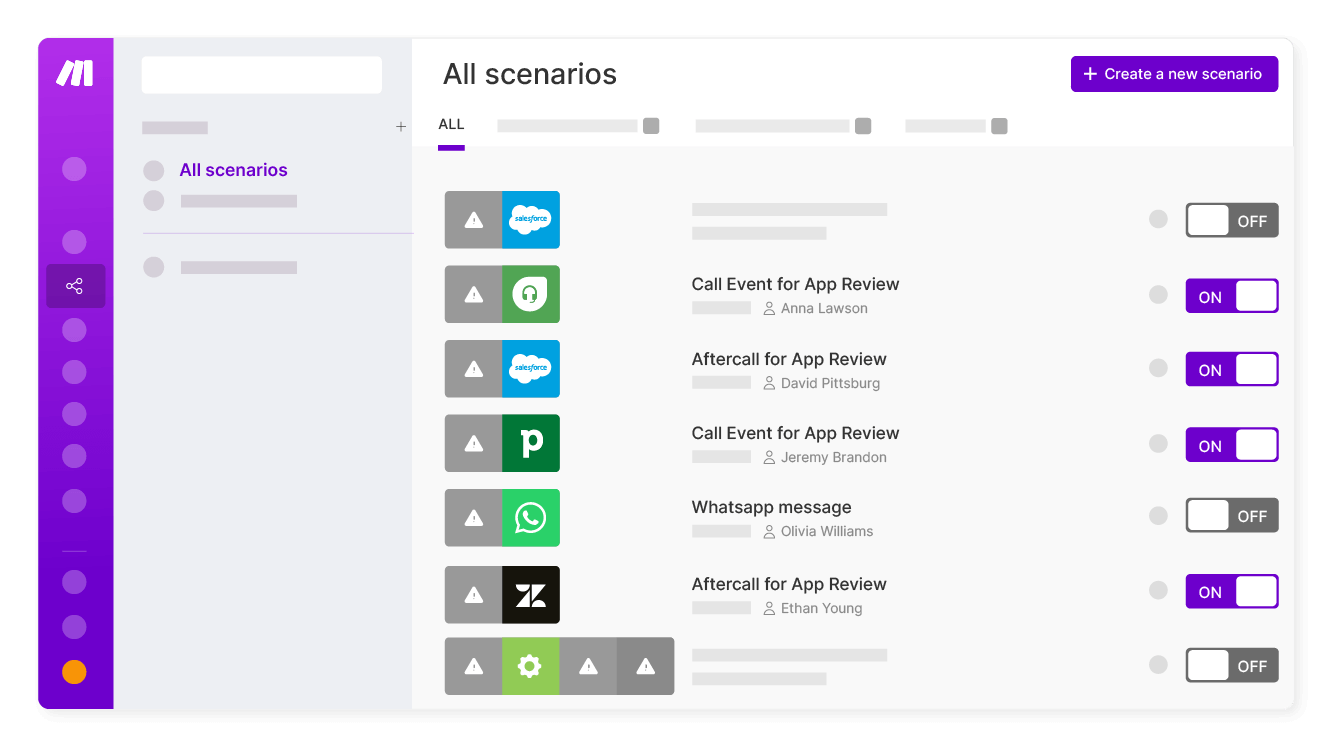 Create your own workflows in just a few clicks
