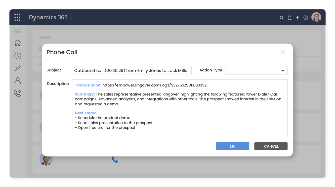 Extract insights from each conversation