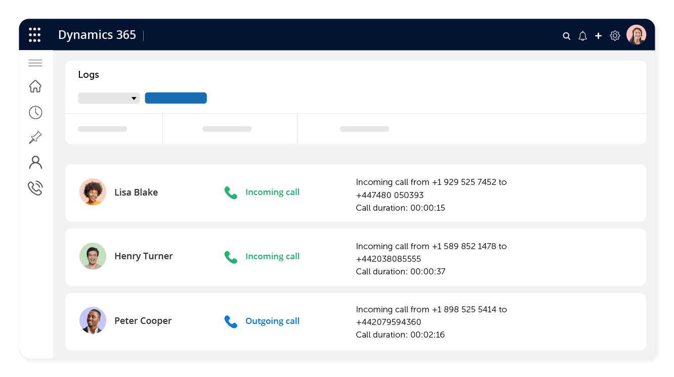 Your call history all in one place!