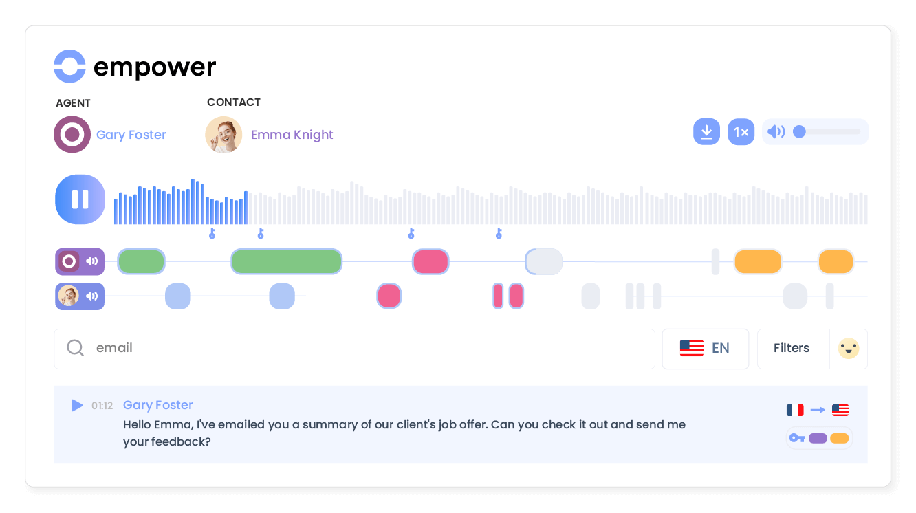 Transform conversations into actionable insights