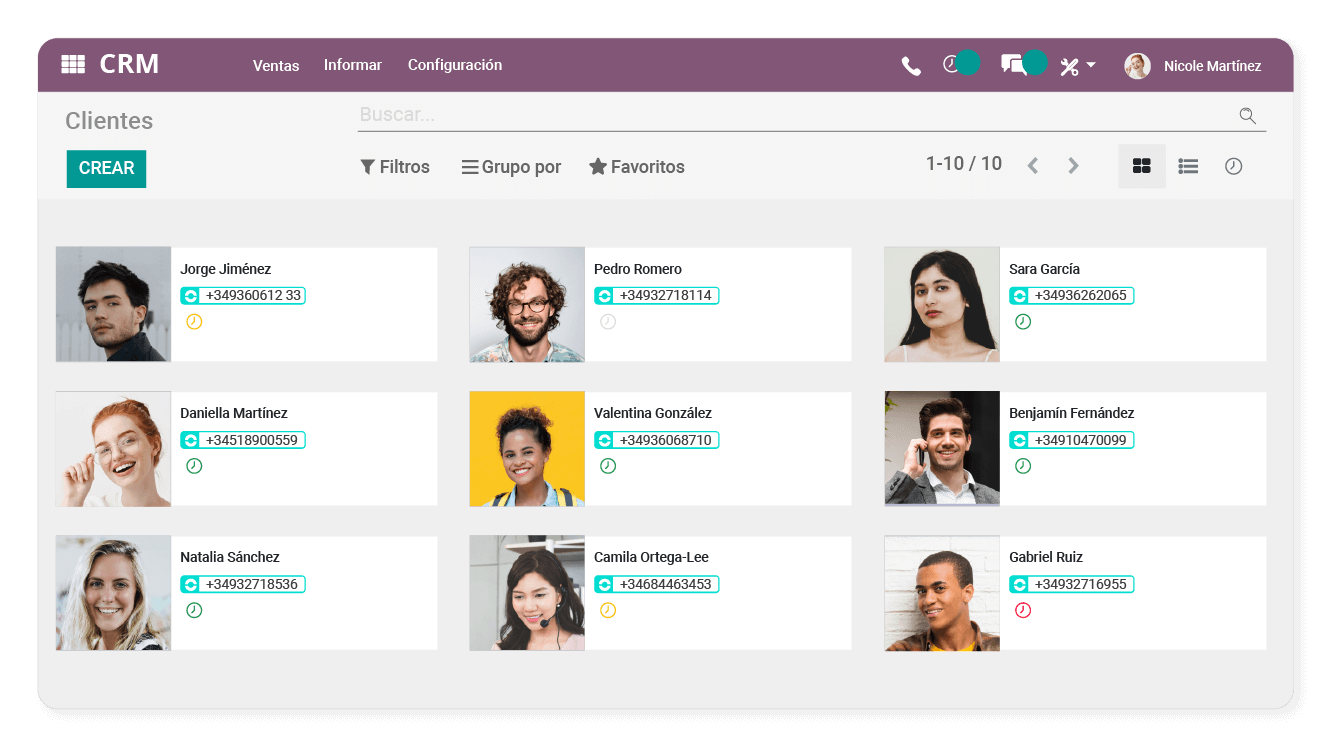 Sincroniza el directorio de contactos