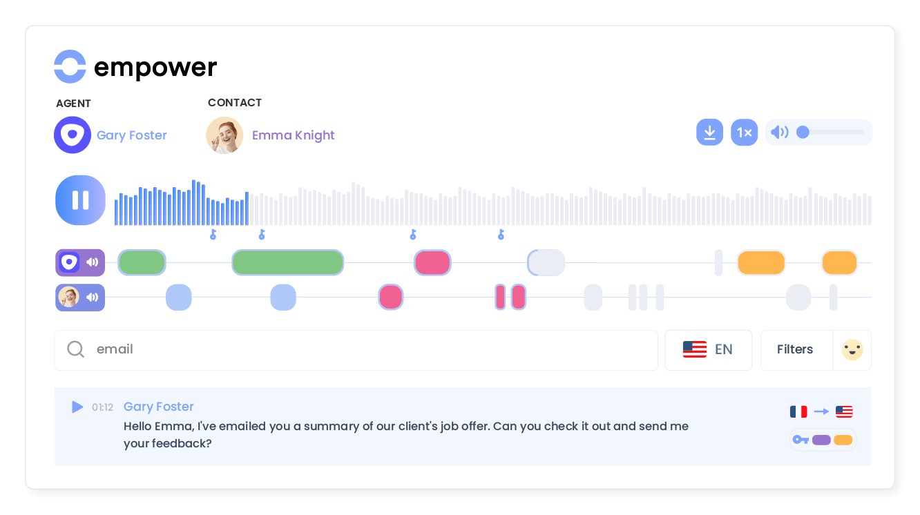 Transform conversations into actionable insights