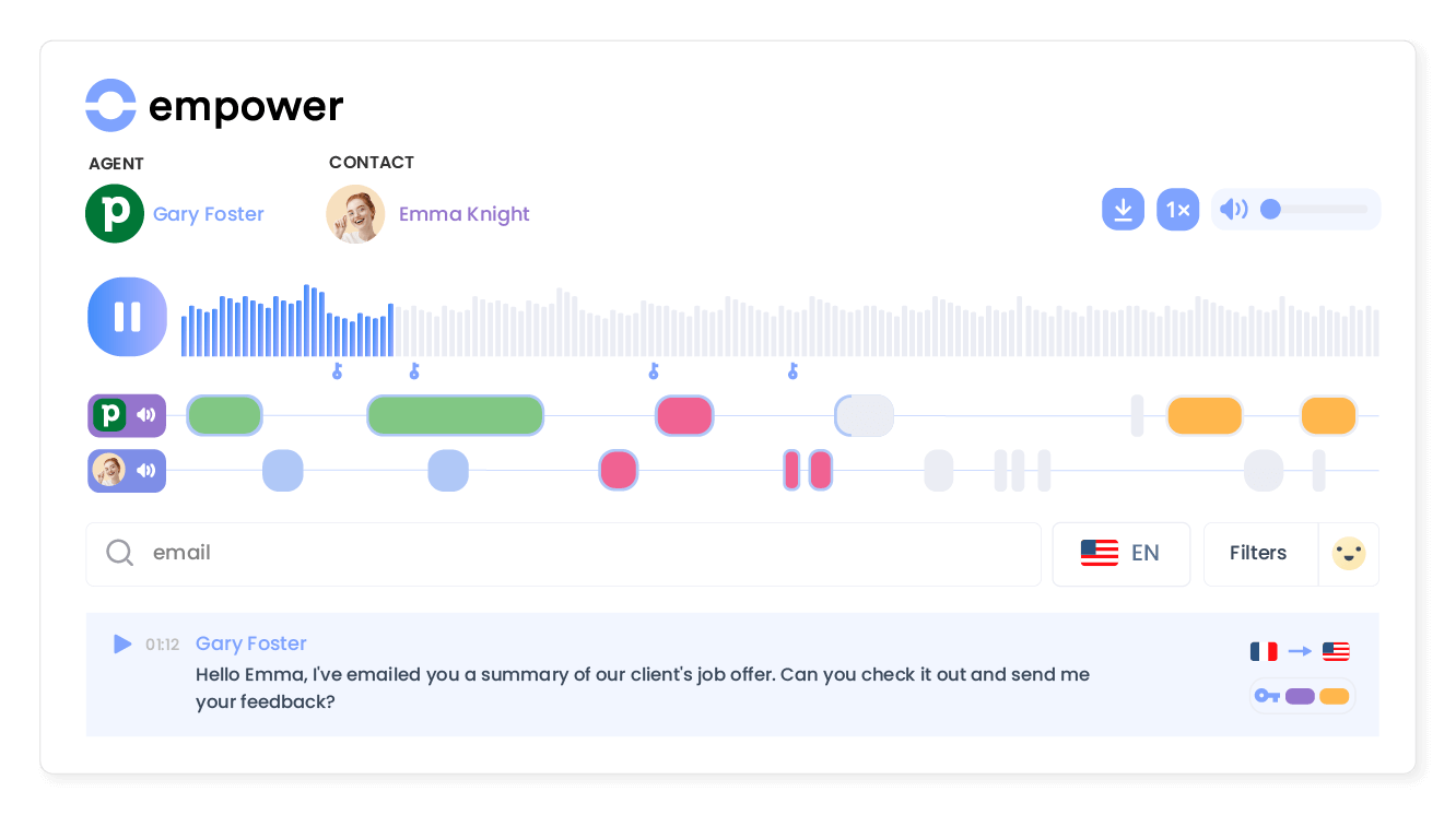 Transform conversations into actionable insights