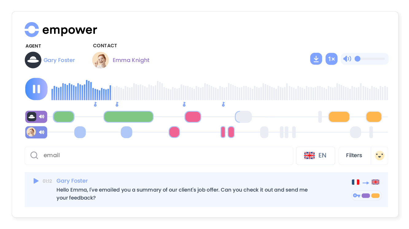 Transform conversations into actionable insights