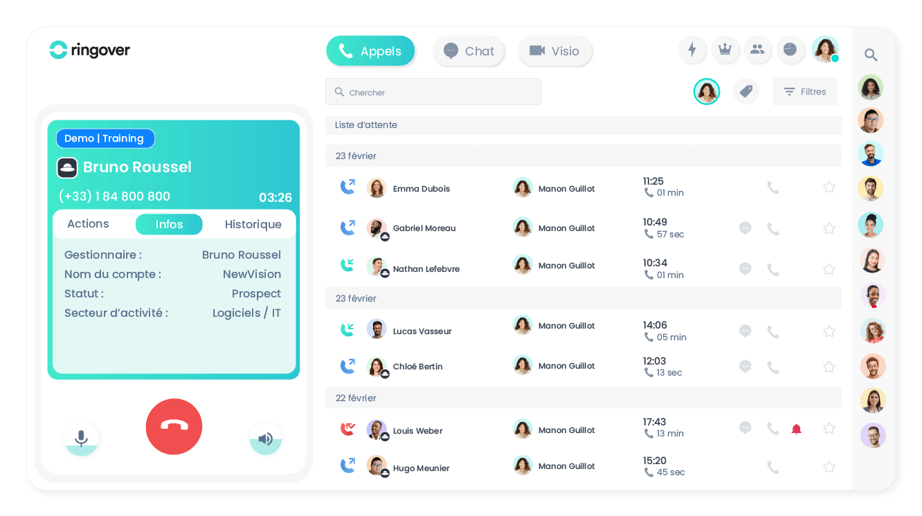 Traitez vos appels plus rapidement depuis Planhat