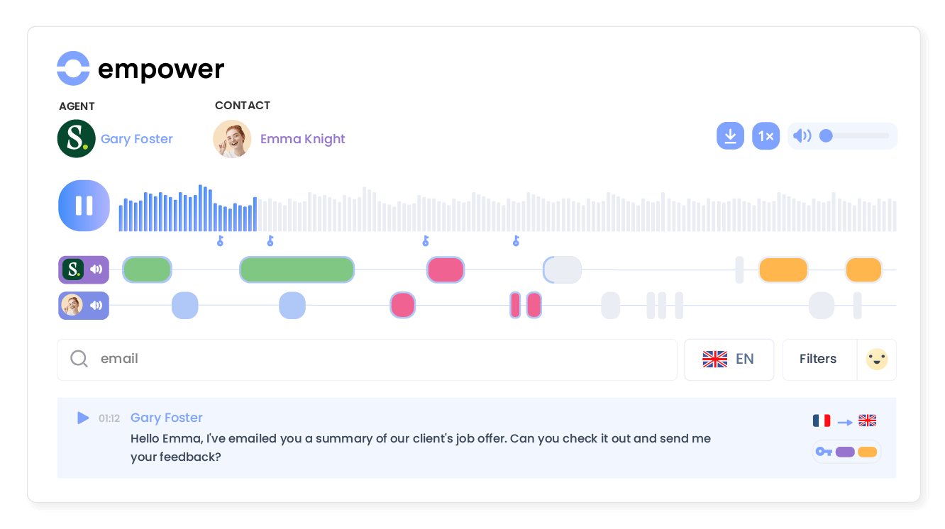 Transform conversations into actionable insights