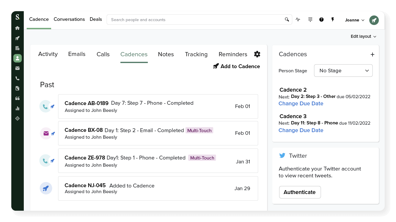 Easily manage your call cycles
