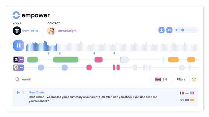 Transform conversations into actionable insights