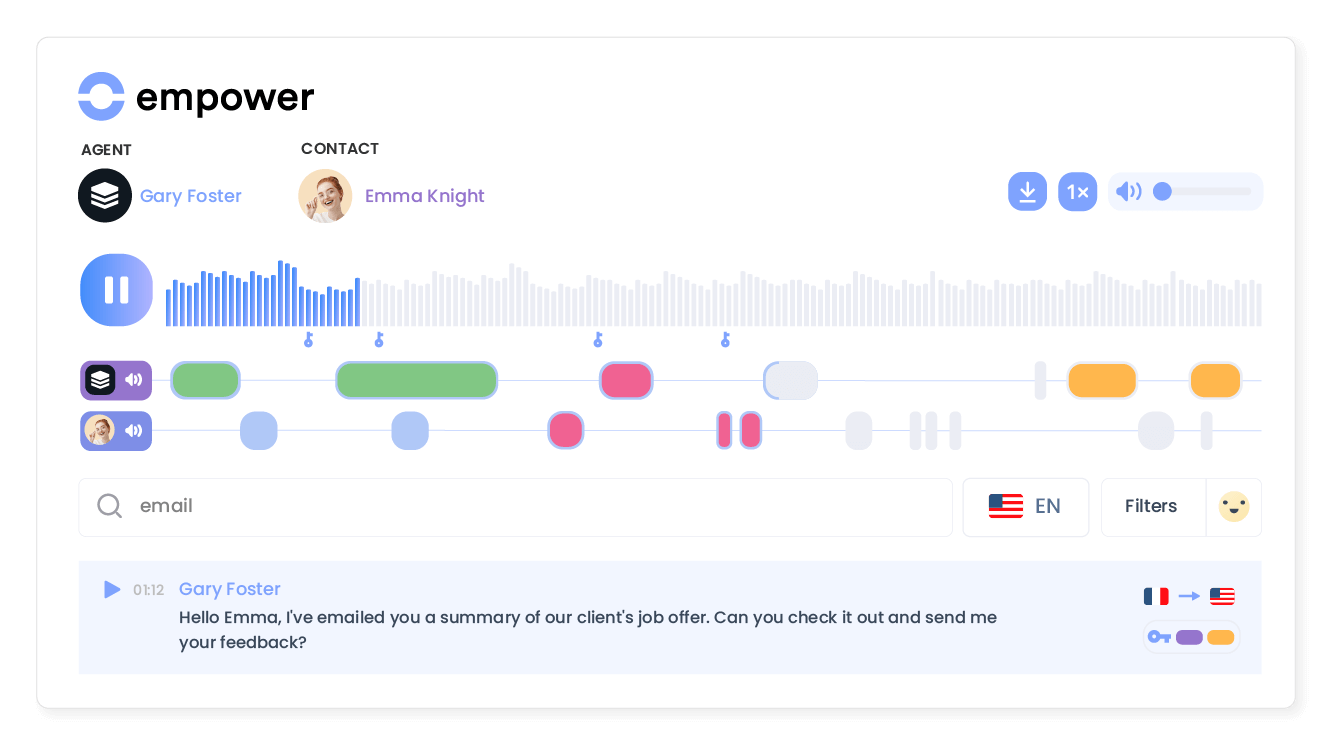 Transform conversations into actionable insights