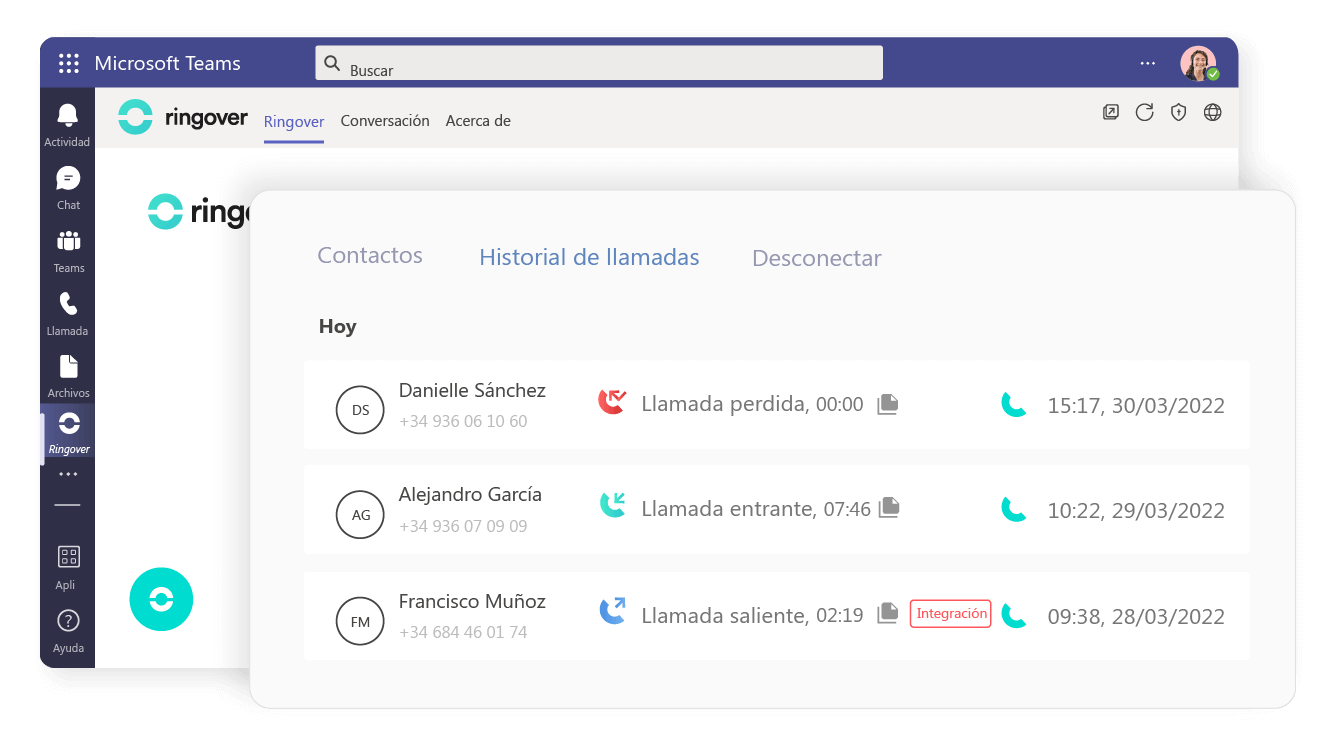 Consulta el historial de tus conversaciones