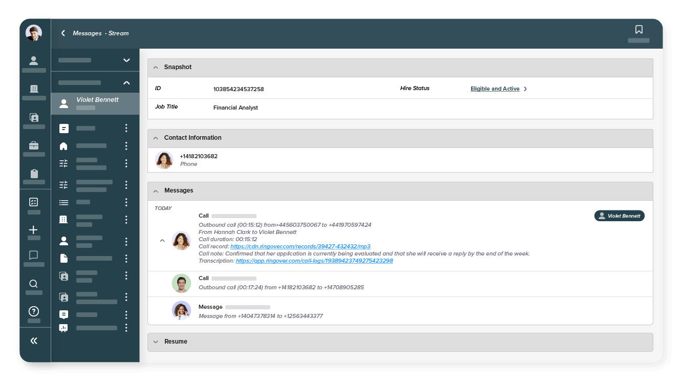 All your conversation history in one place