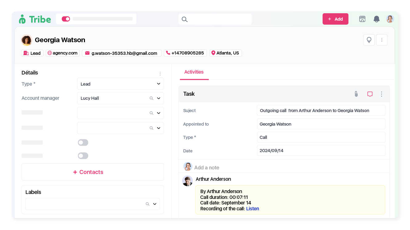 Centralize all your communication history in one place