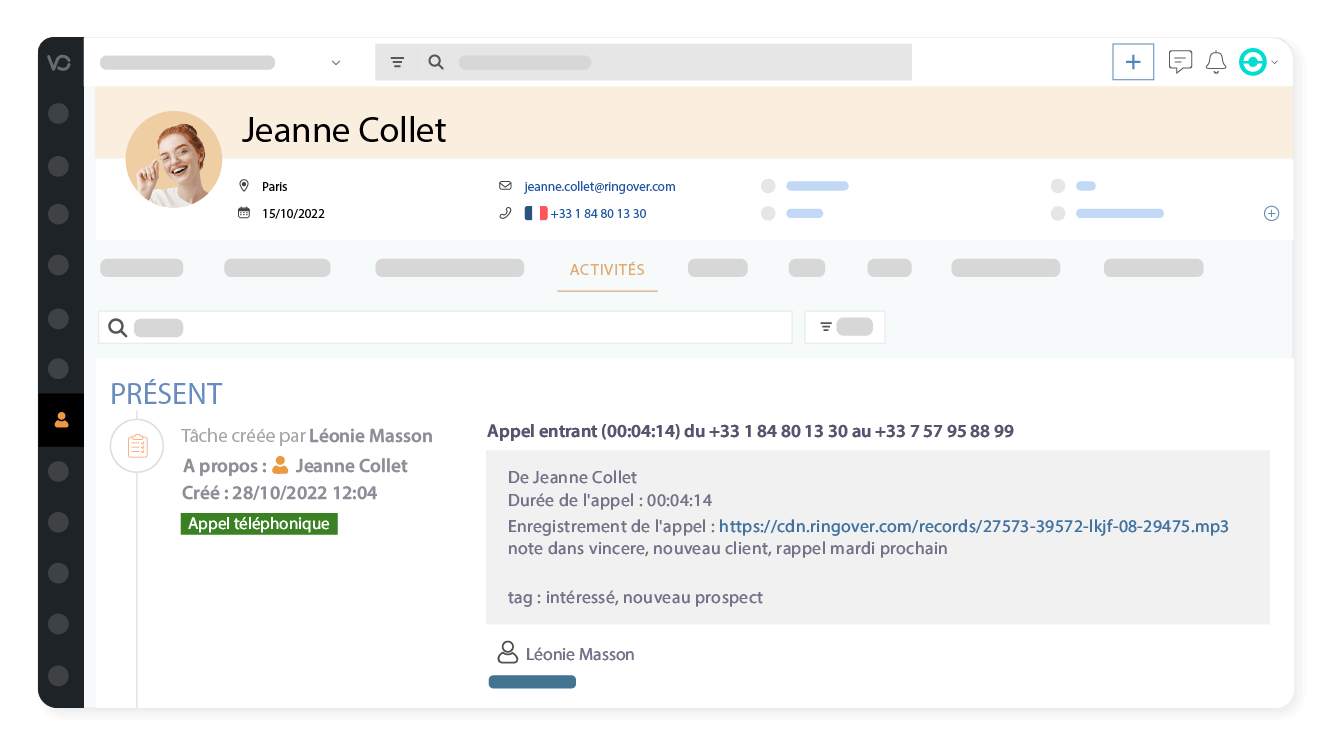 Retrouvez l’historique des échanges